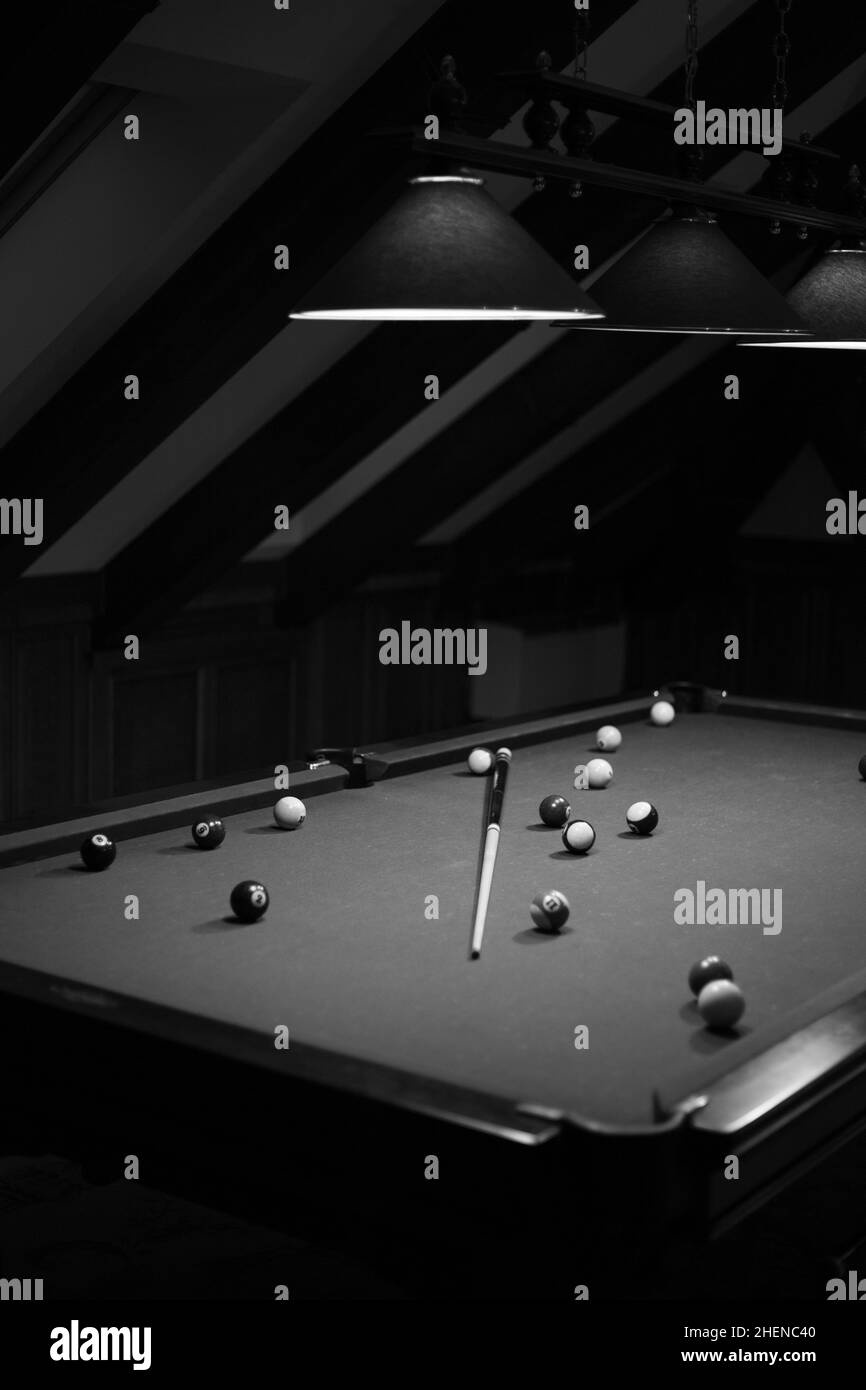 Billiard house Black and White Stock Photos & Images Alamy