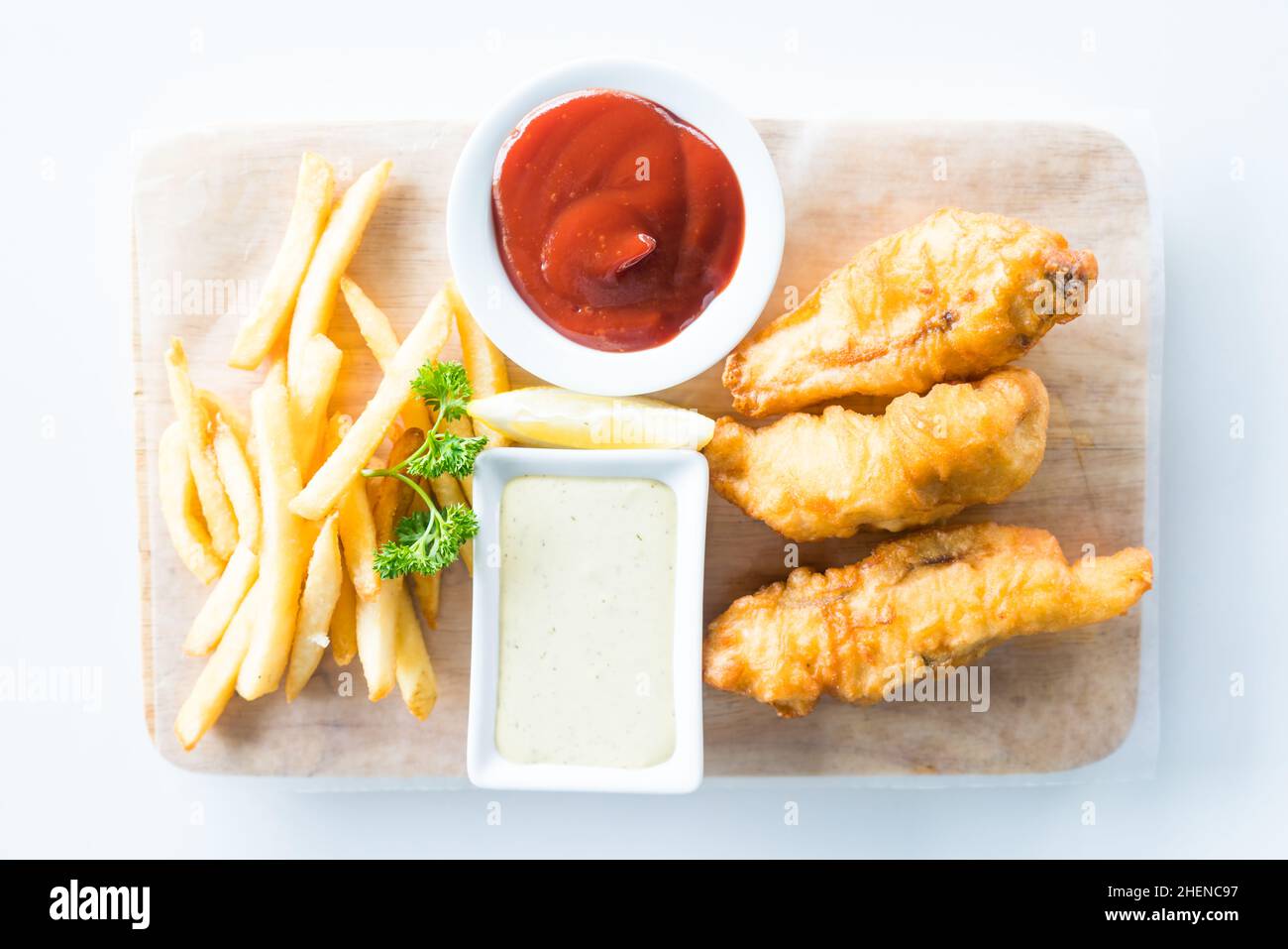 Fish and chips Soft focus point Stock Photo Alamy