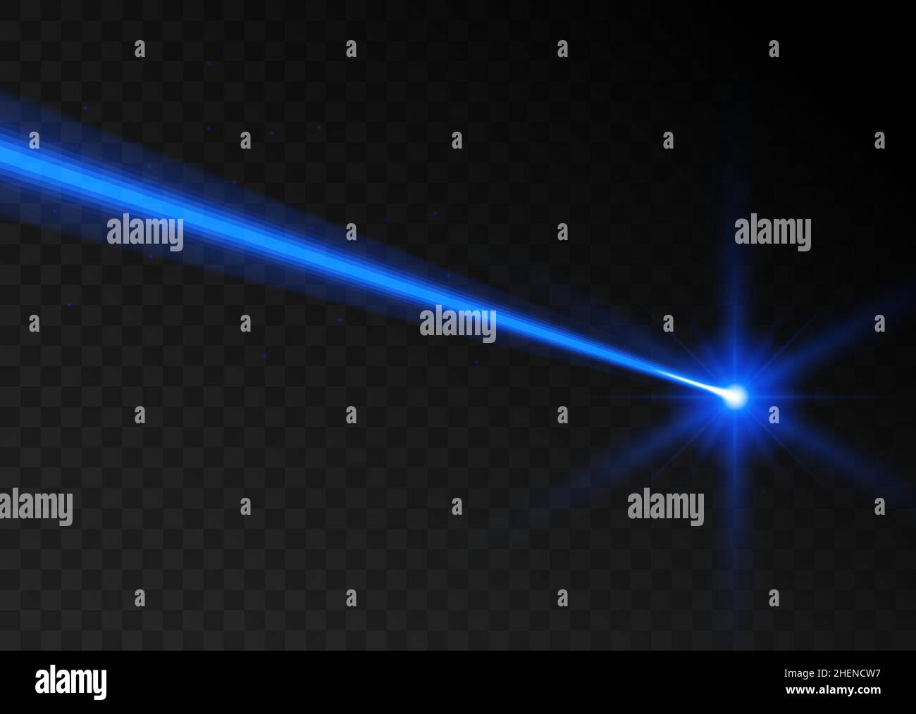 Laser beam blue light. Vector laser beam line ray glow effect energy Stock Vector Image & Art
