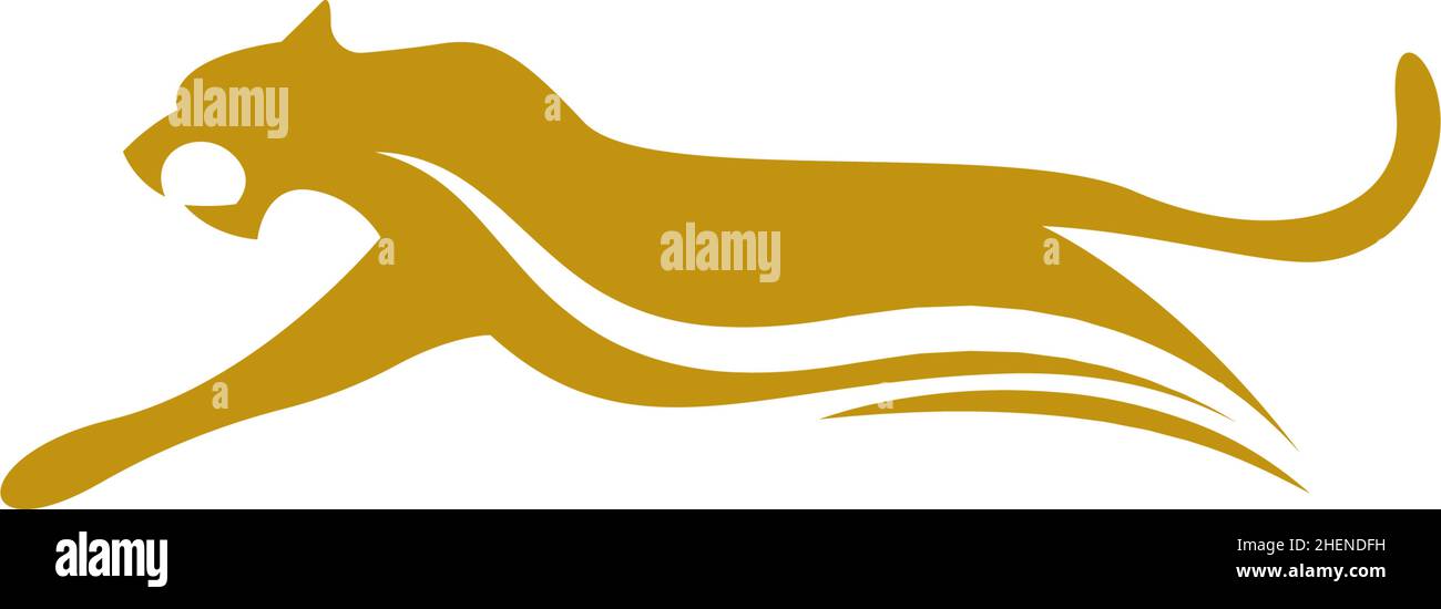 Jaguar icon logo design template illustration vector Stock Vector