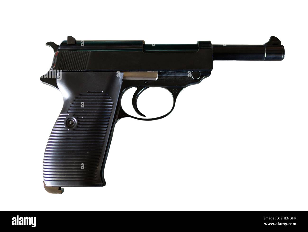 Pneumatic weapon. solated over white background Stock Photo Alamy