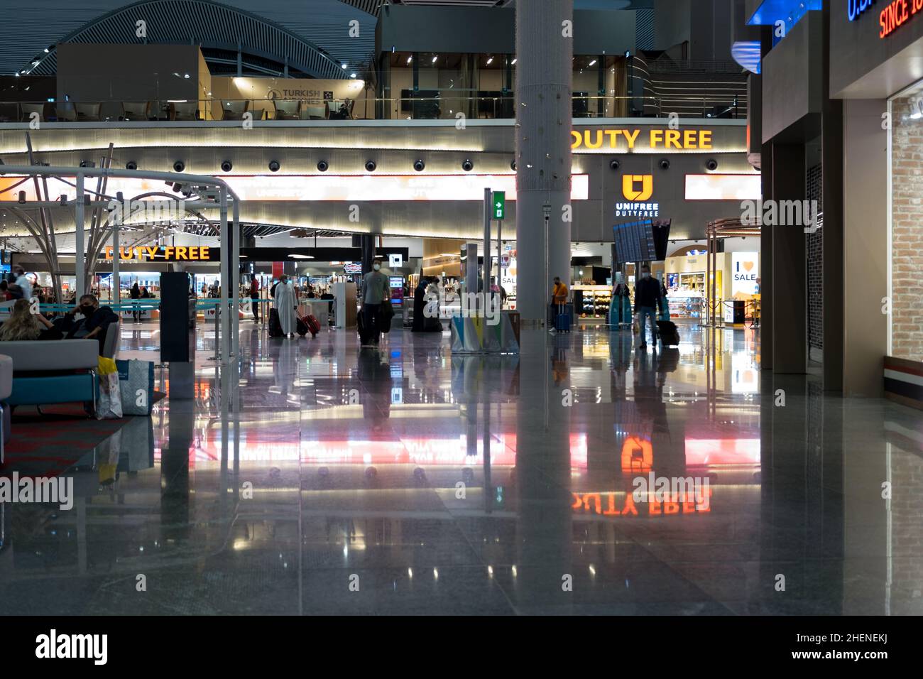 Istanbul, Turkey May 17, 2021 Shops in Istanbul Airport and