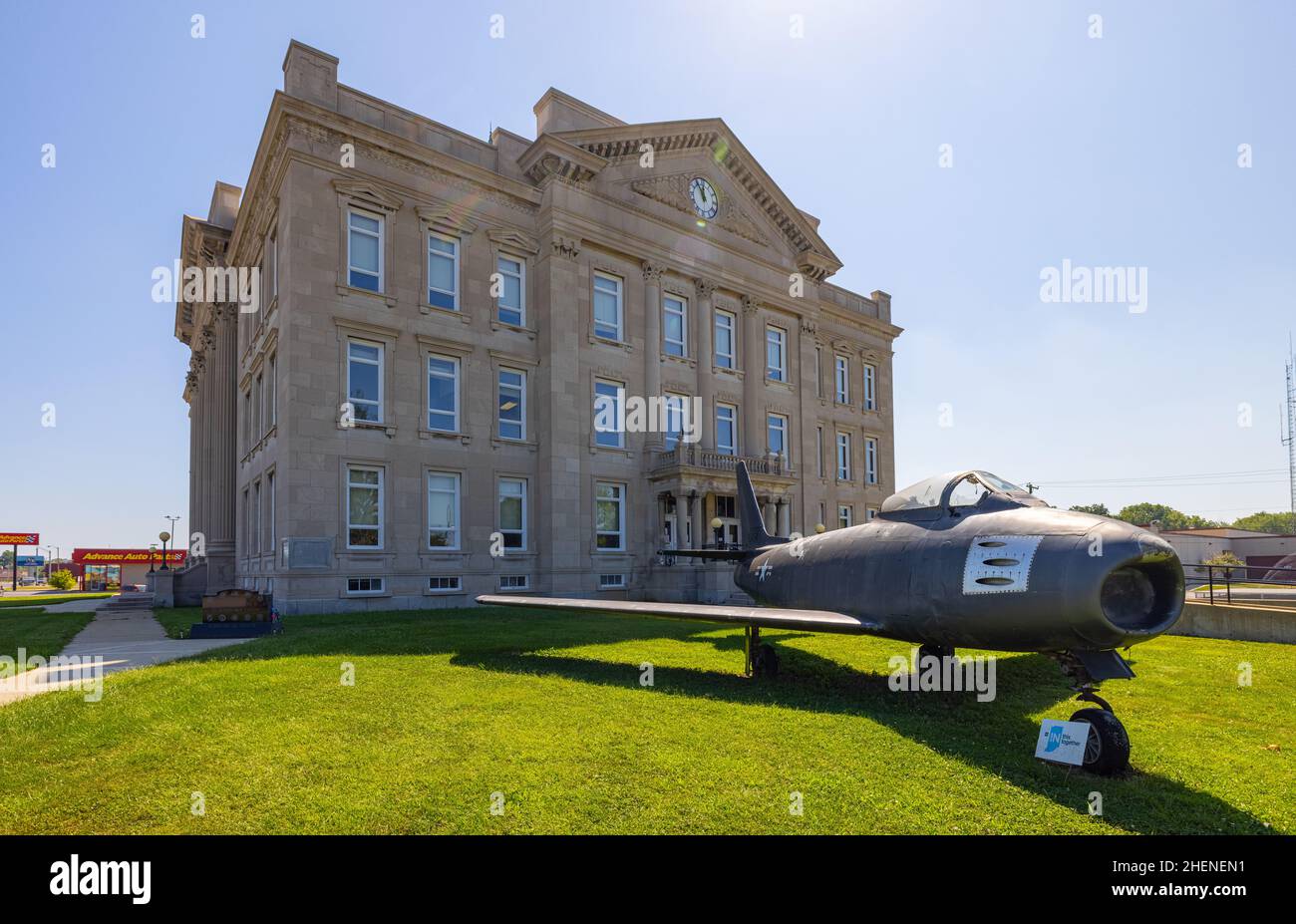 Brazil, Indiana, USA August 24, 2021 The F86 Sabre at The Clay