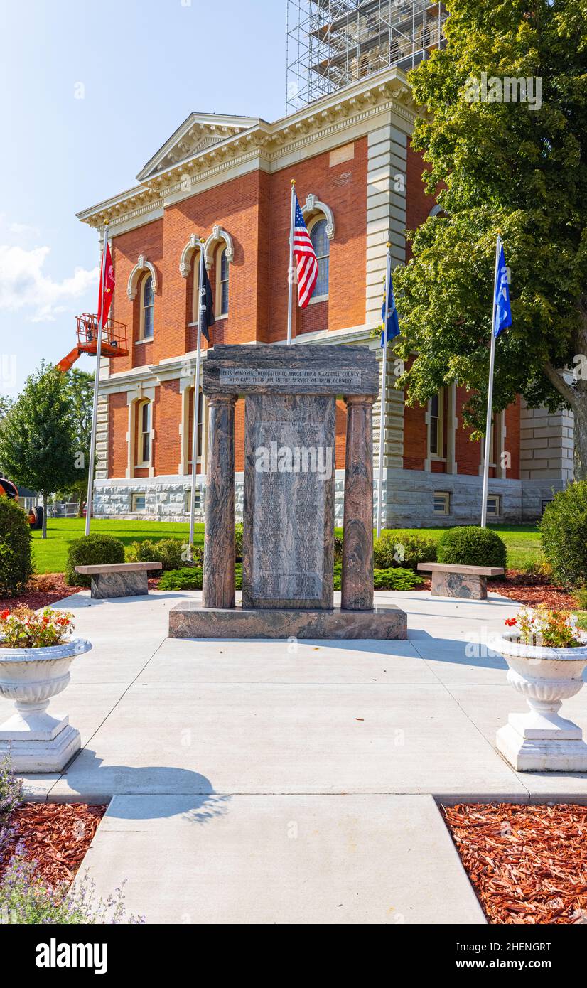 Plymouth, Indiana, USA August 22, 2021 The Marshall County