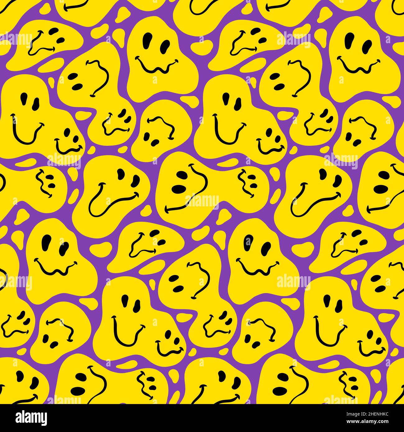 Distorted Smiley Smiley face pattern Stock Vector Images - Alamy
