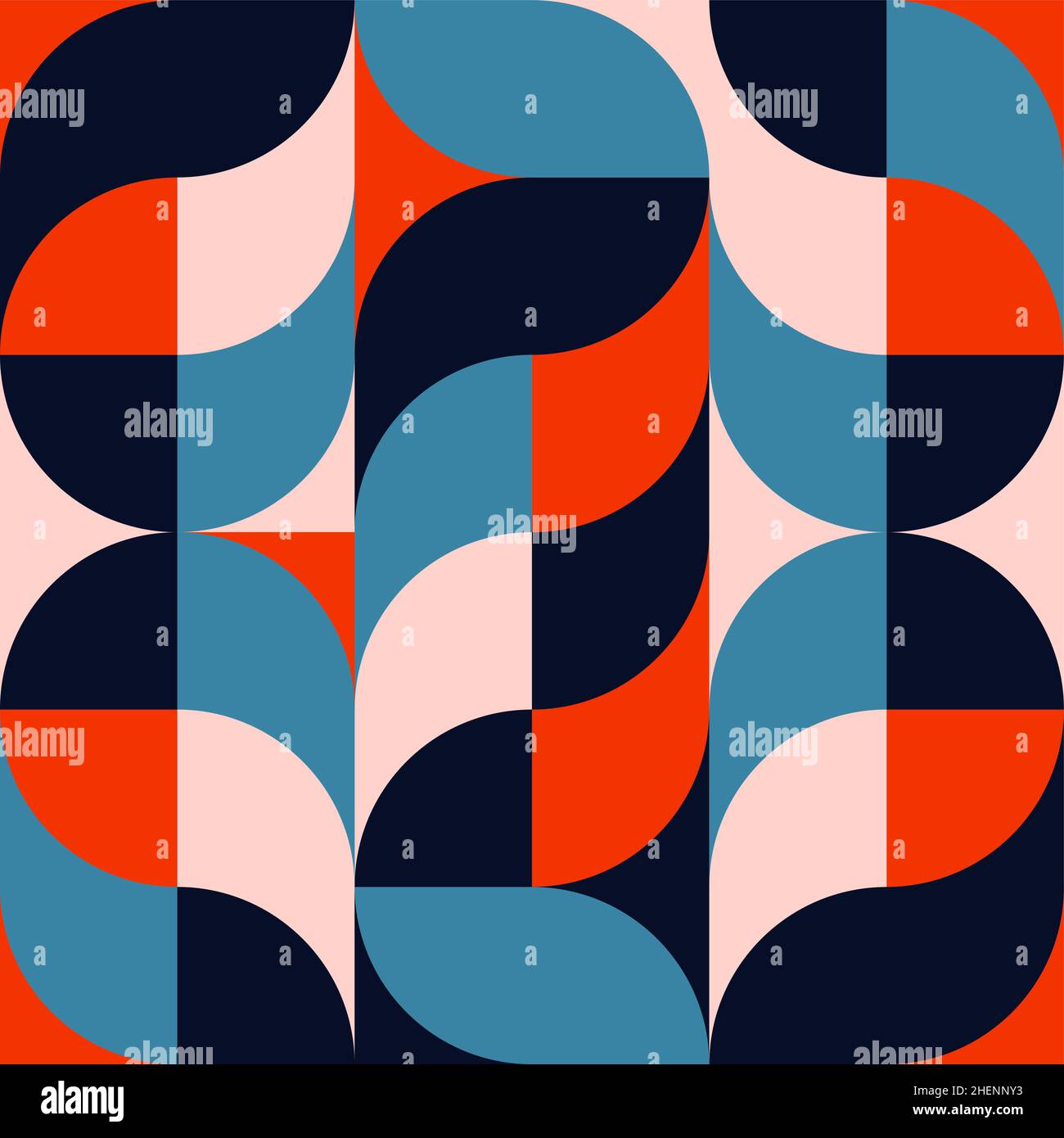 Minimalist geometric artwork poster full of colors with simple shapes ...