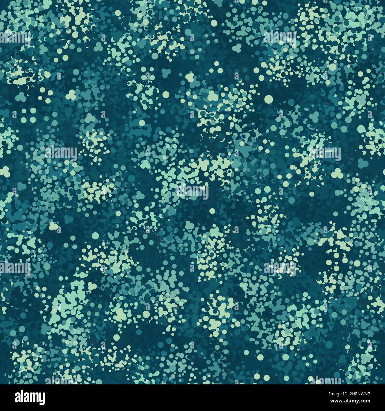 Flecktarn camouflage seamless pattern background. Vector illustration. Stock Vector