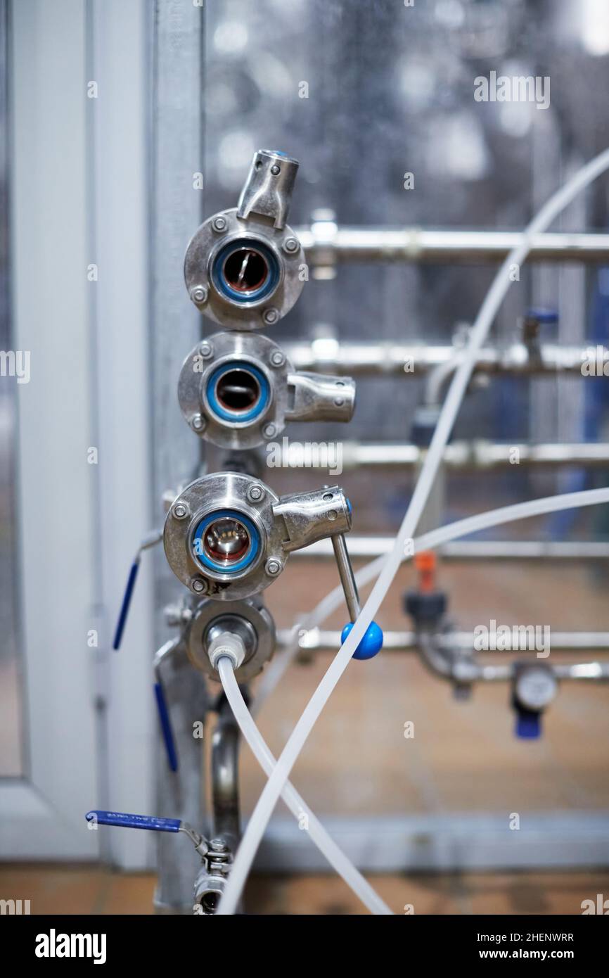 Equipment for the production of craft beer, containers for fermentation