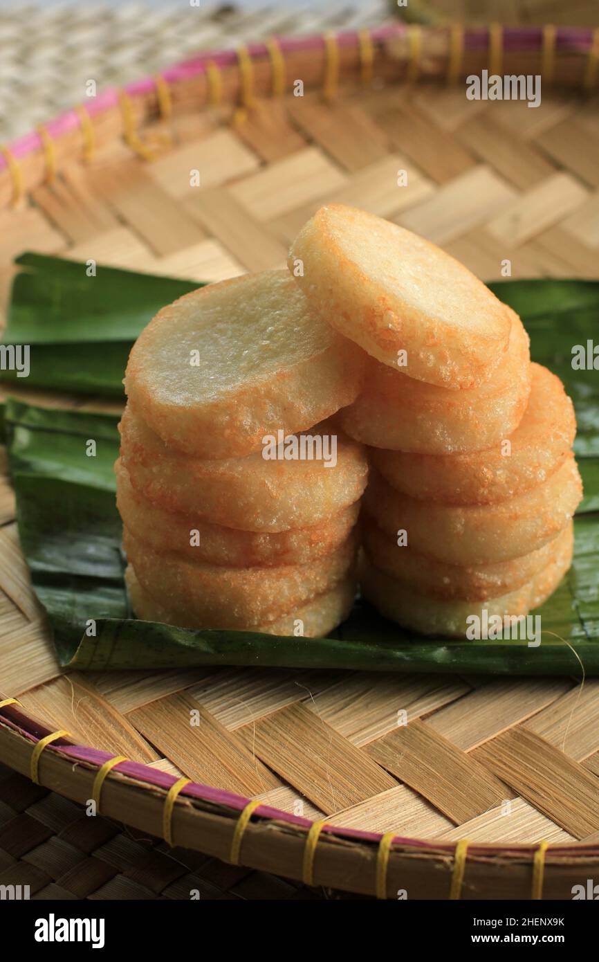 Ulen Stacked Fried Ulen Ketan, Indonesian Traditional Snack Made from Steam ...