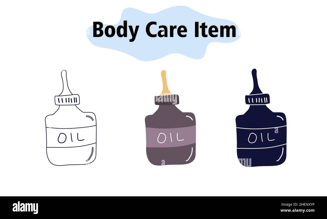 Hair oil in a bottle with a pipette. Serum for the face. Hair and facial skin care. Selfcare