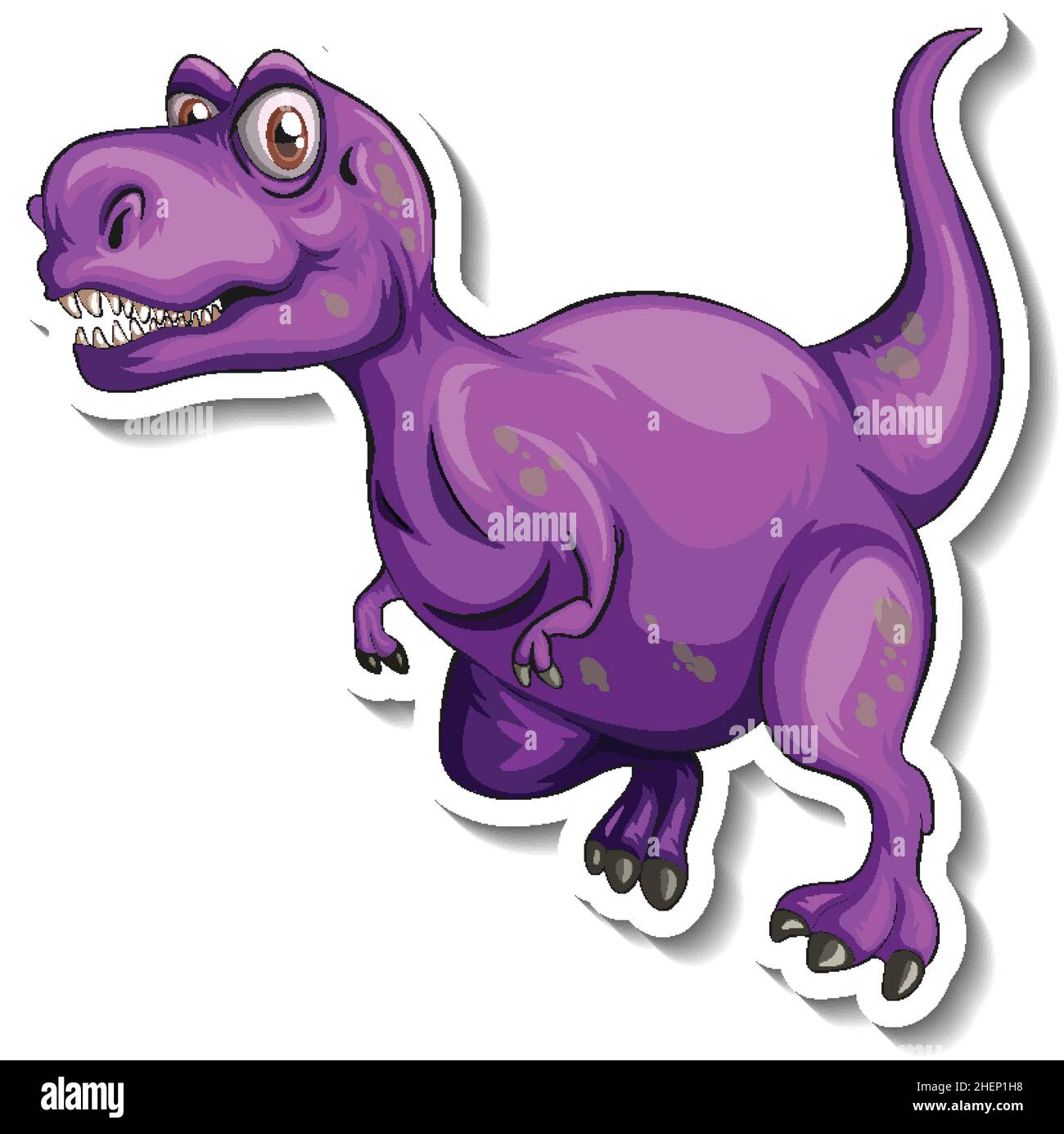Cartoon dinosaur purple Cut Out Stock Images & Pictures - Page 2 - Alamy