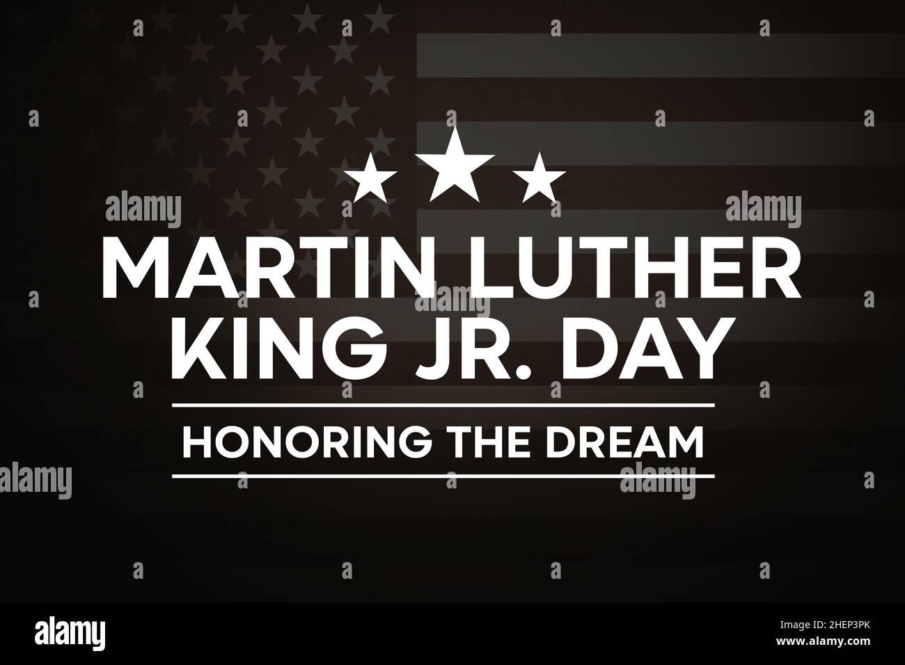Honoring the Dream, Martin Luther King Jr. Day Abstract Background with ...