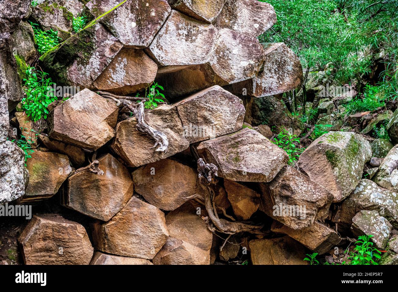 Sawn Rocks is a towering wall of pentagonal basalt pipes. An iconic ...