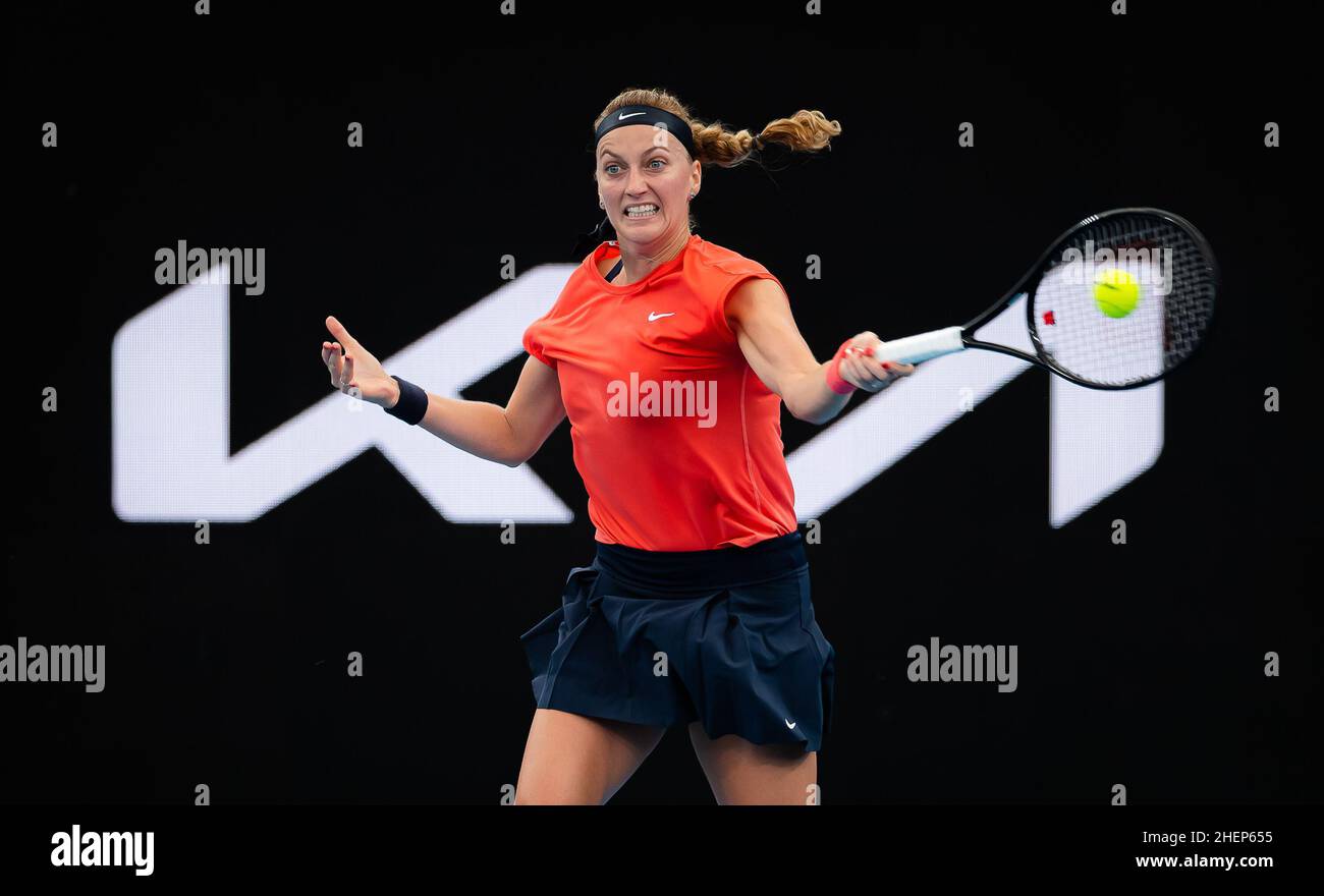 Sydney, Australia, January 11, 2022, Petra Kvitova of the Czech