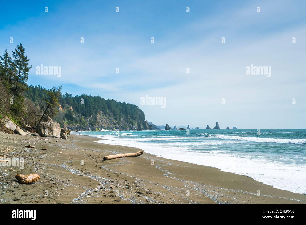 Second beach at mt. Olympic national park,Washington,usa. Stock Photo