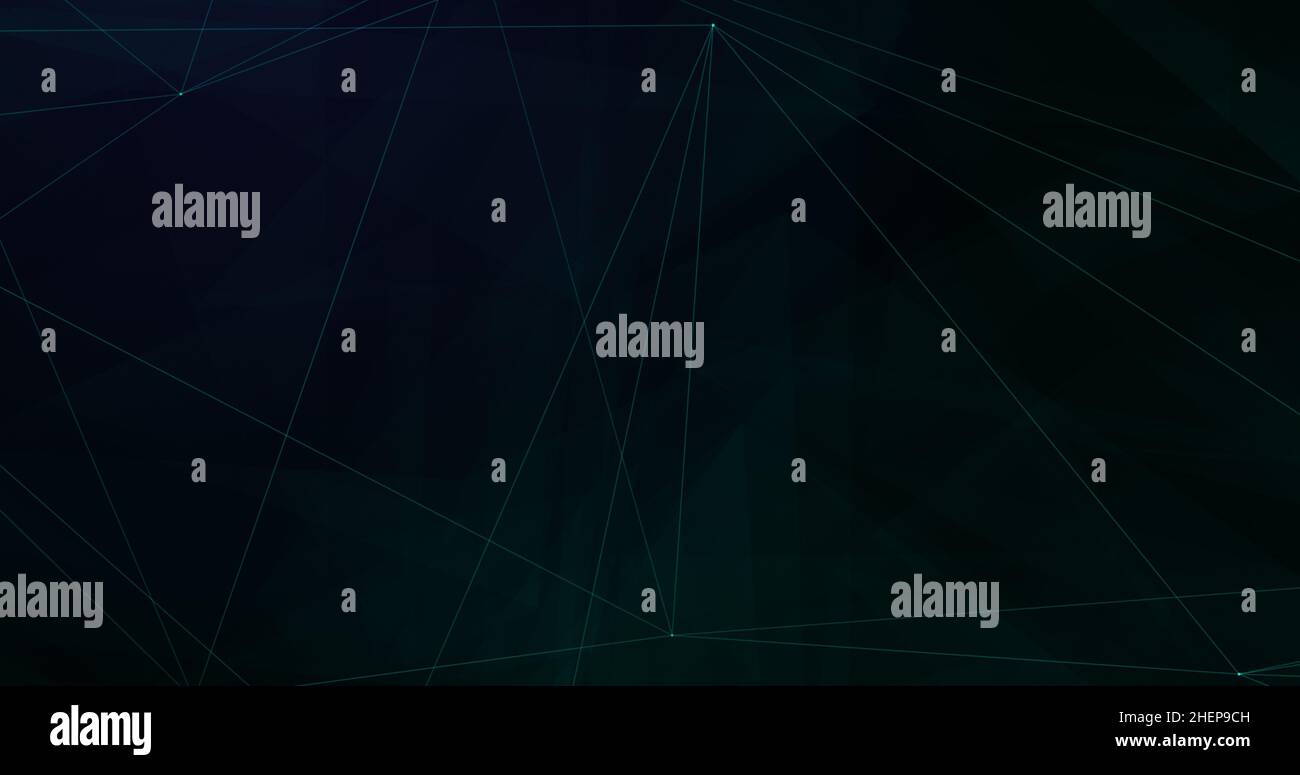 Digital blue background with dots and lines. Network connection ...