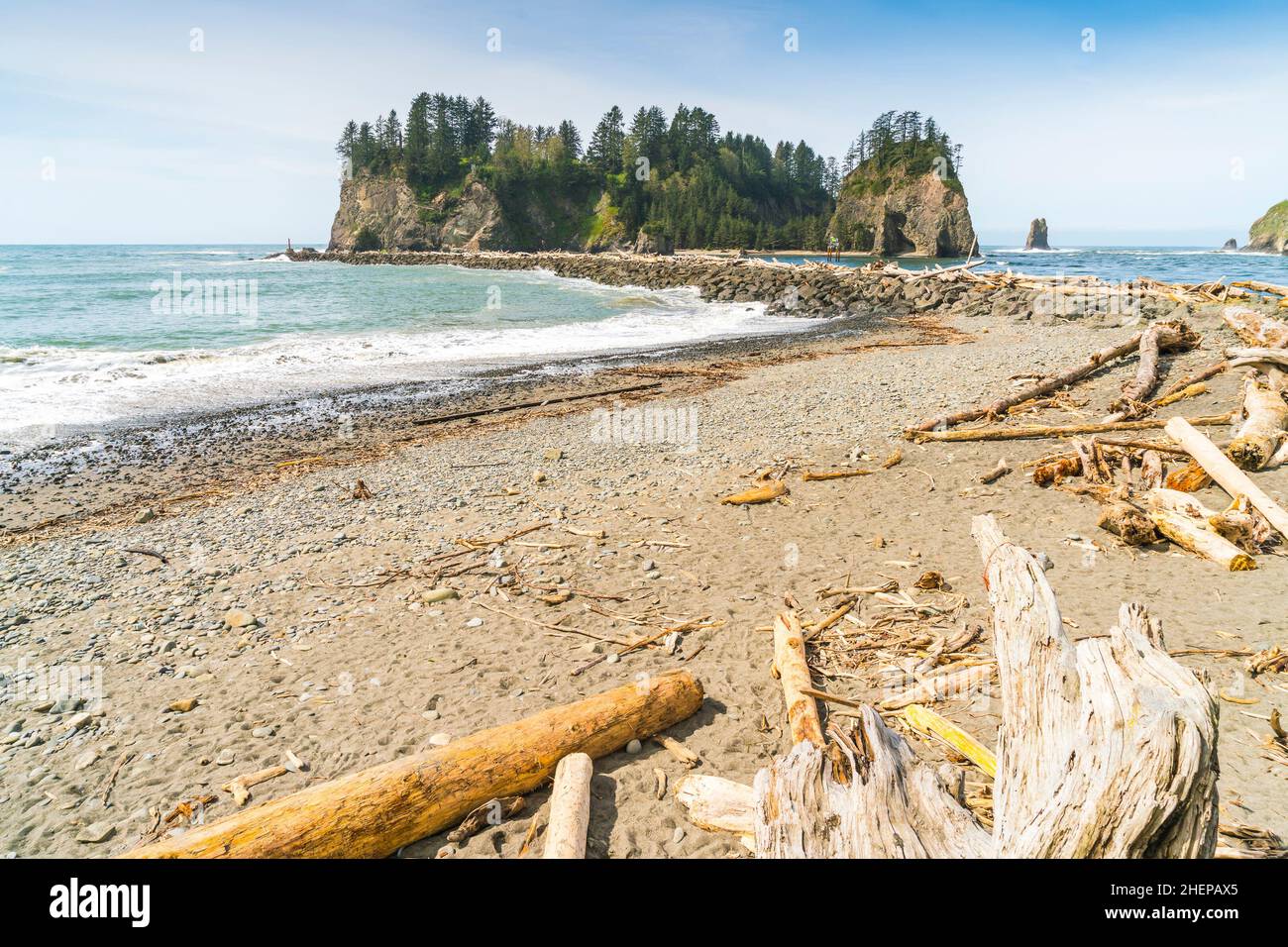 Second beach at mt. Olympic national park,Washington,usa. Stock Photo