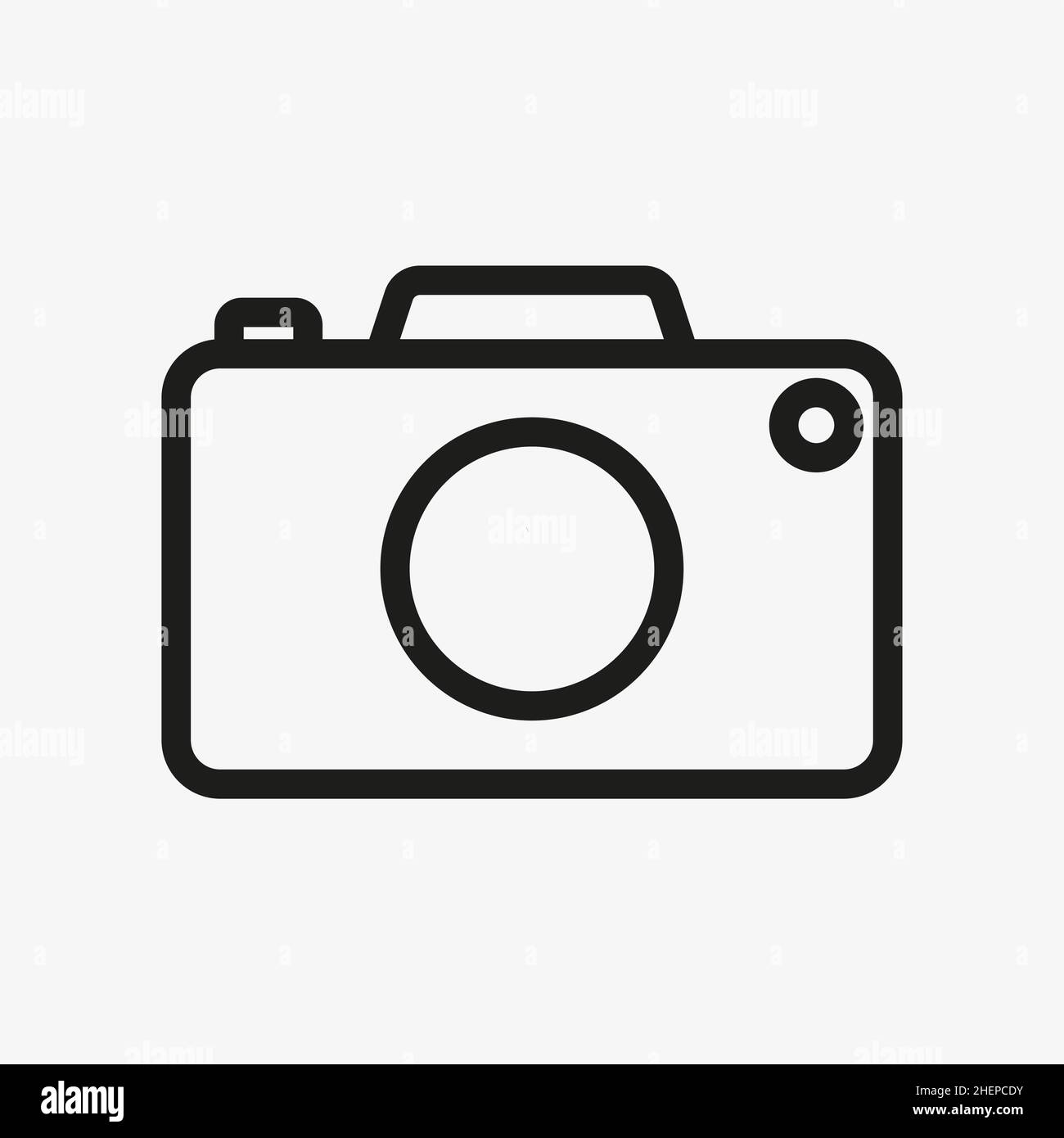 Camera outline vector icon. Photo line symbol Stock Vector Image & Art ...