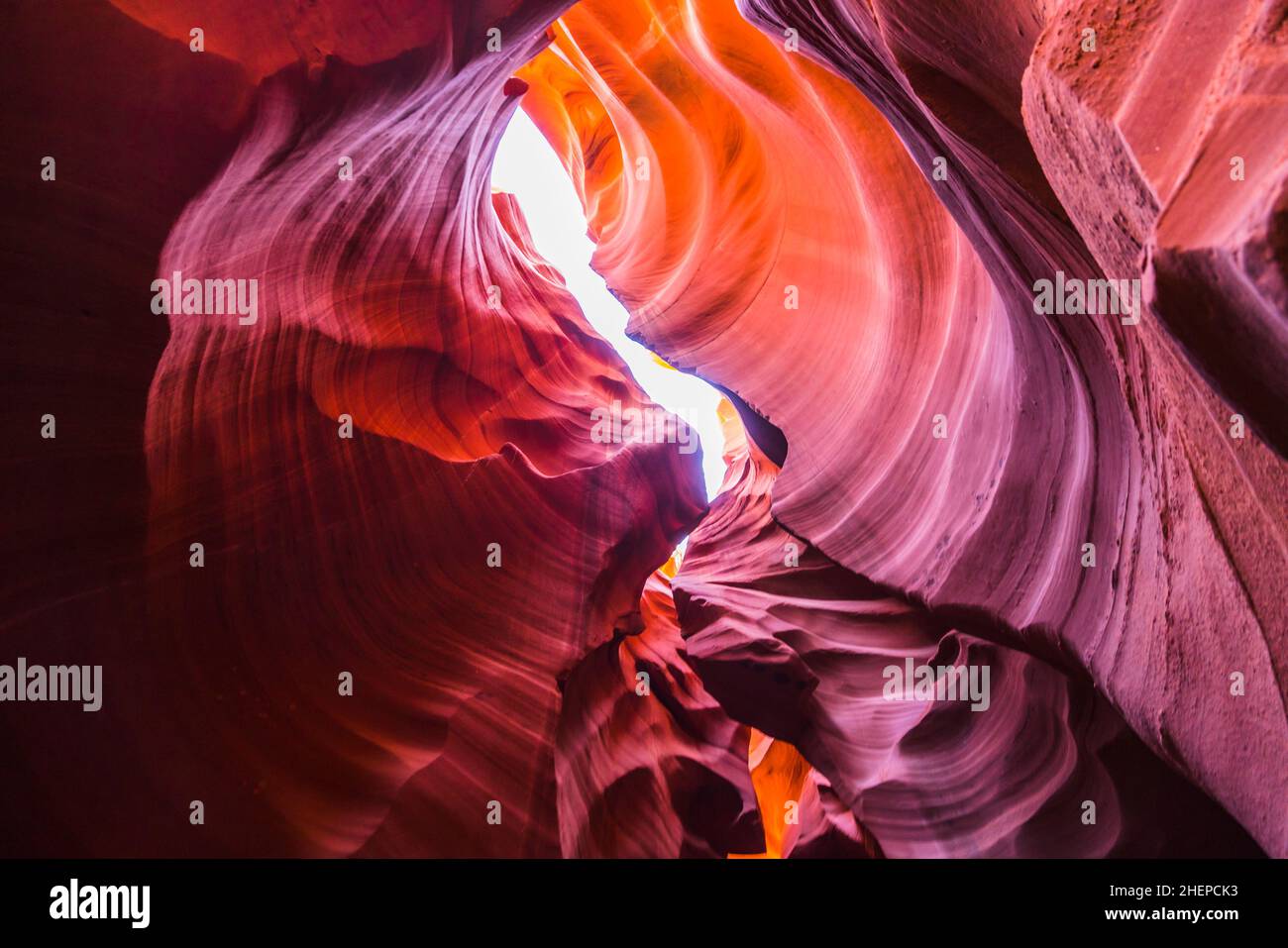 Beautiful  of sandstone formations in lower Antelope Canyon, Page, Arizona, USA Stock Photo