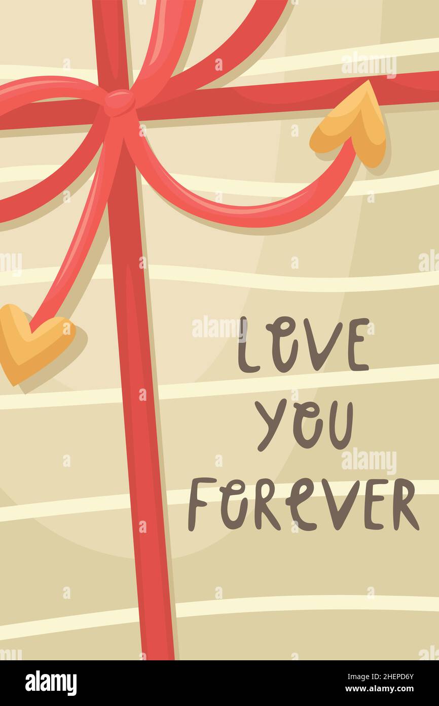 Vector set of Valentines day greeting cards. Flat style Stock Vector ...