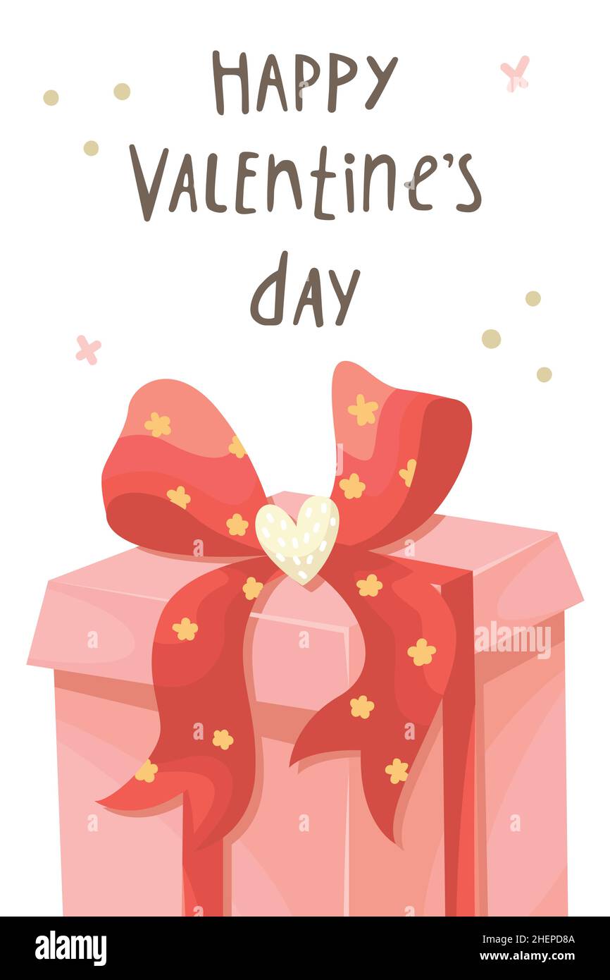 Vector set of Valentines day greeting cards. Flat style Stock Vector ...