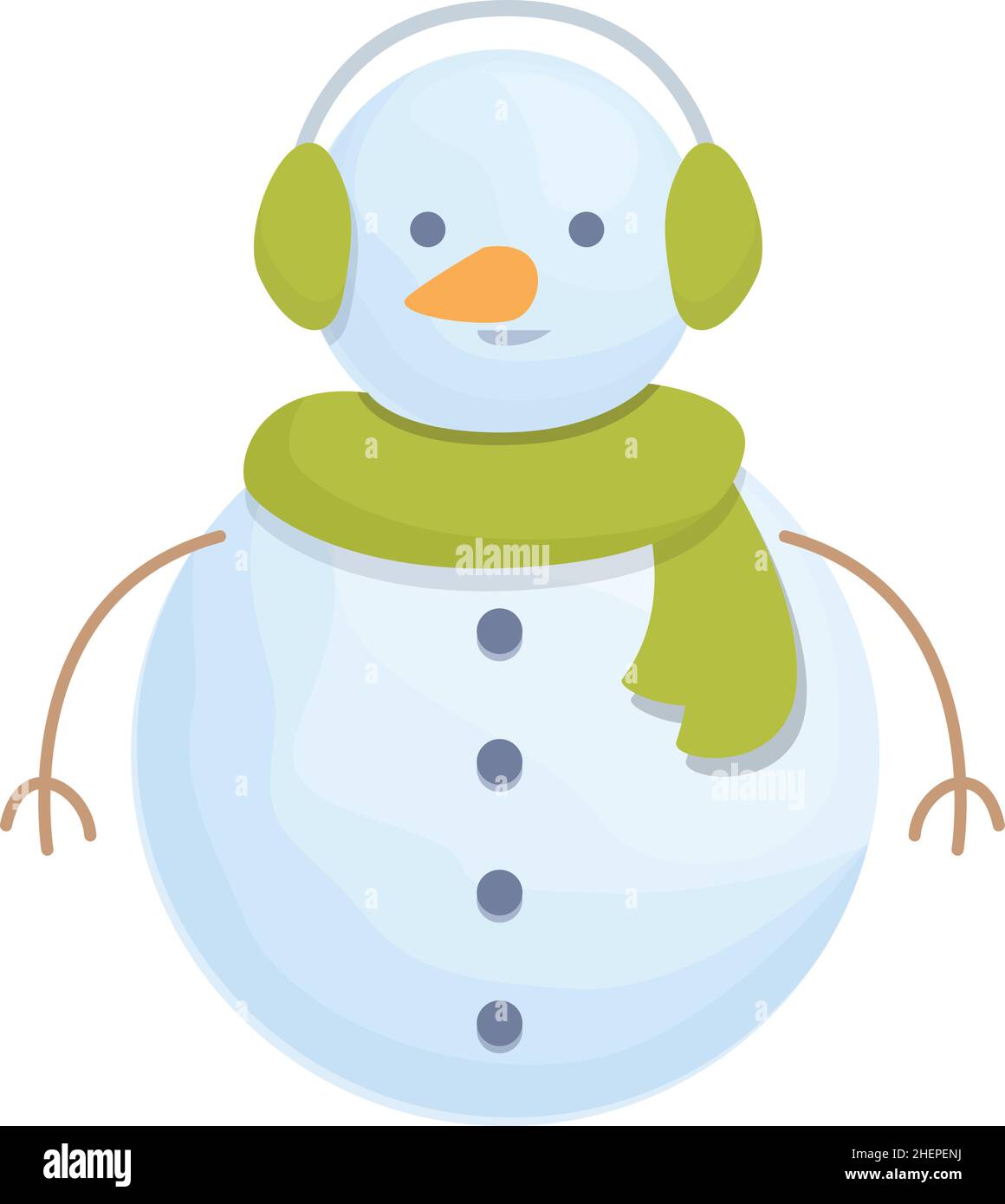 Snowman icon cartoon vector. Christmas snow. Hat man Stock Vector Image ...