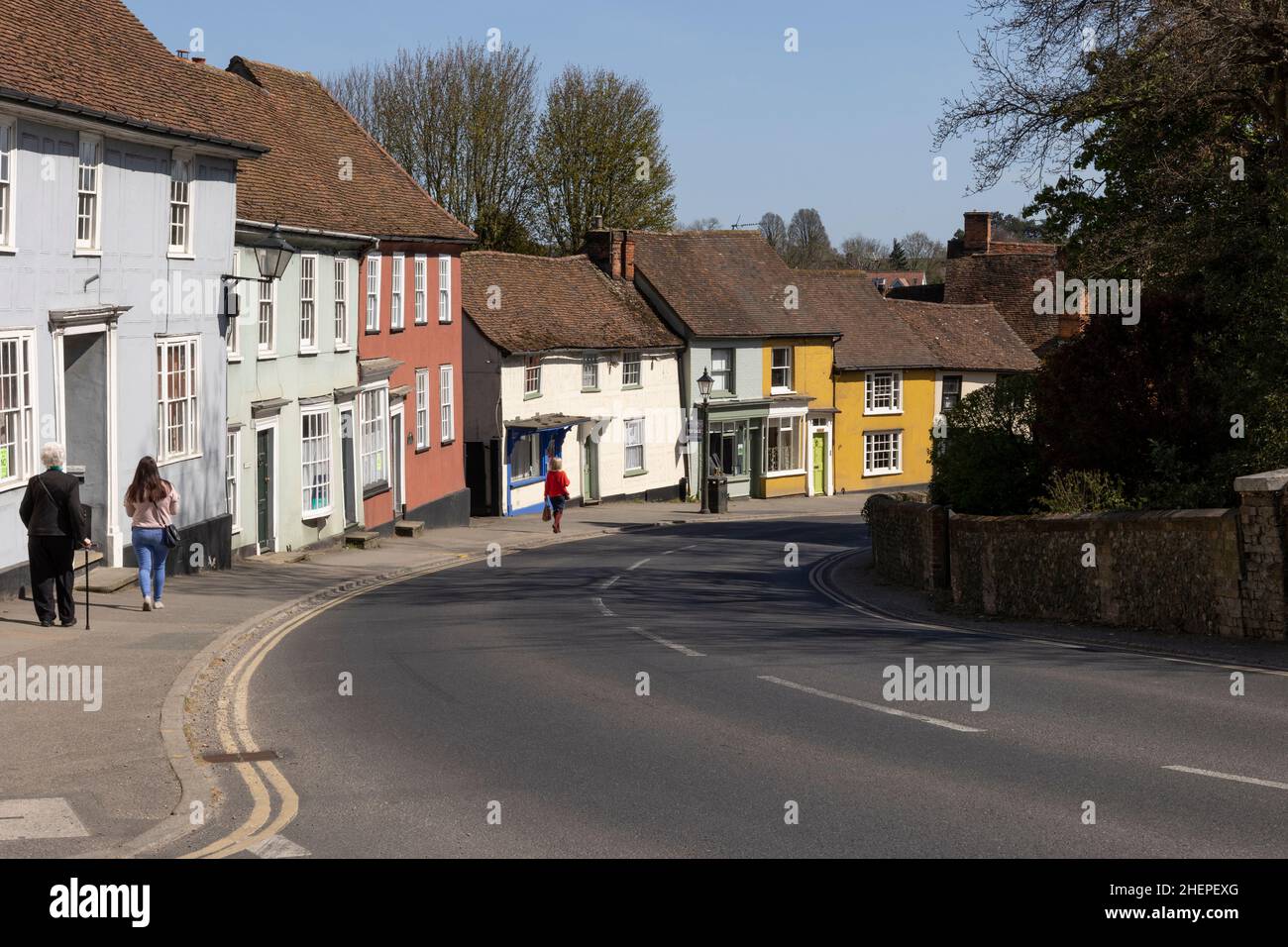 Listed houses on Watling Street hill, opposite the Parish Church