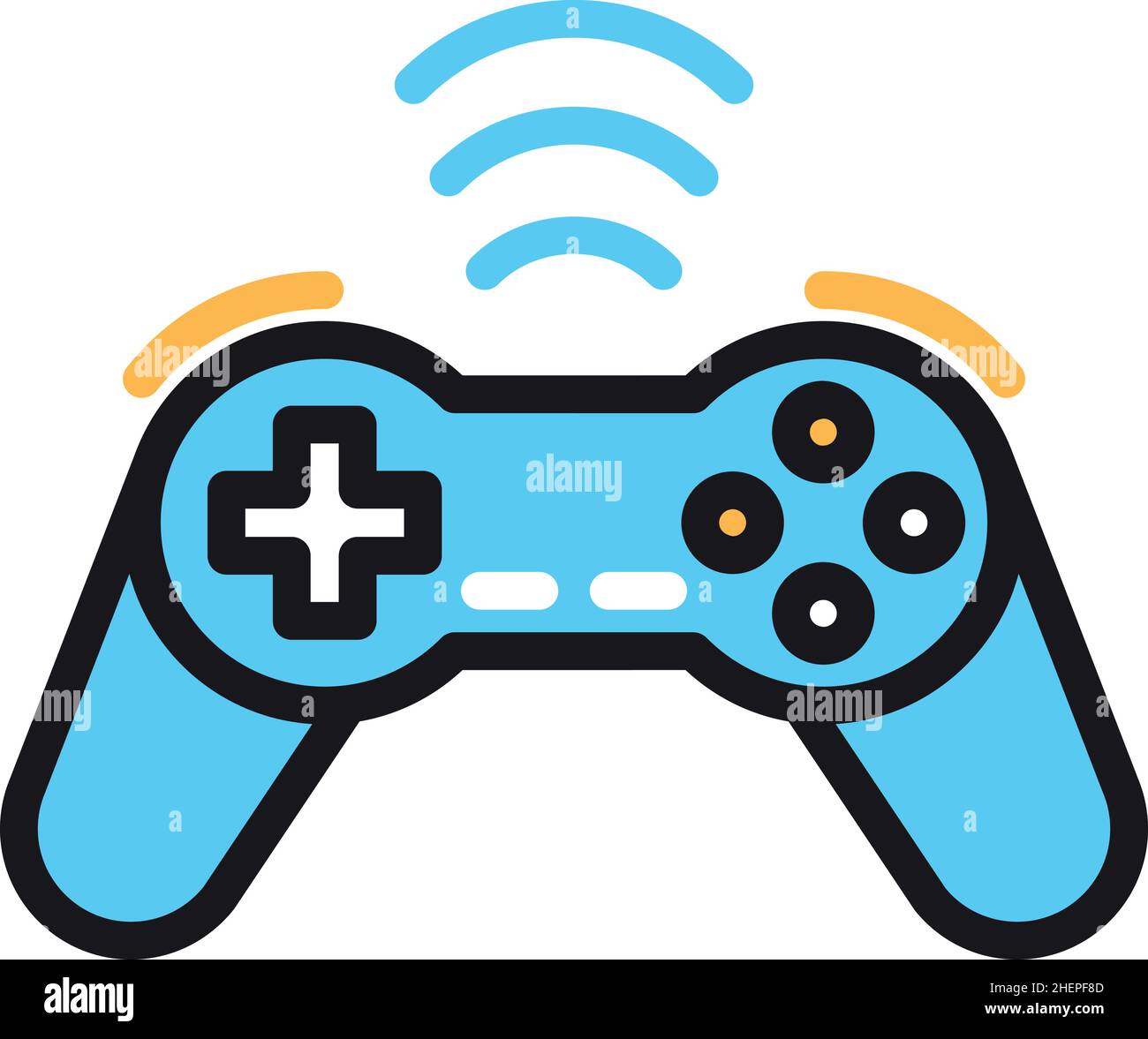 Joystick Flat Icon Playing Online Gamepad Cartoon Icon Game Controller  Stock Illustration - Download Image Now - iStock