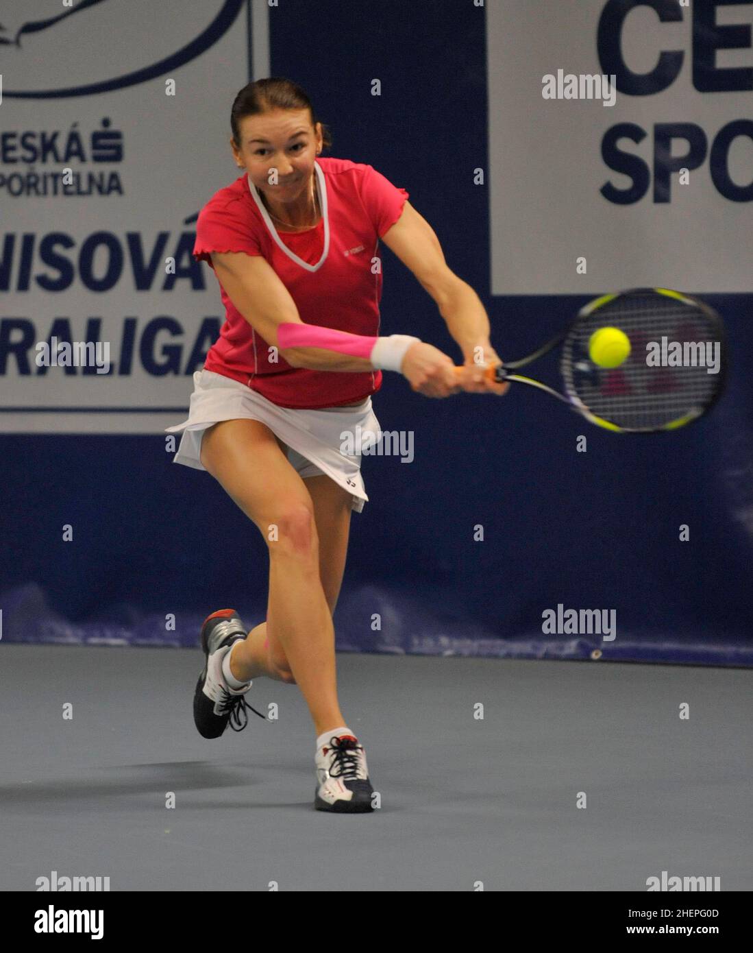 Prostejov, Czech Republic. 19th Dec, 2012. ***FILE PHOTO*** Czech Tennis Extraliga final TK Agrofert Prostejov vs TK Precheza Prerov on December 19, 2012 in Prostejov, Czech Republic. Renata Voracova of TK Precheza Prerov. Credit: Ludek Perina/CTK Photo/Alamy Live News Stock Photo