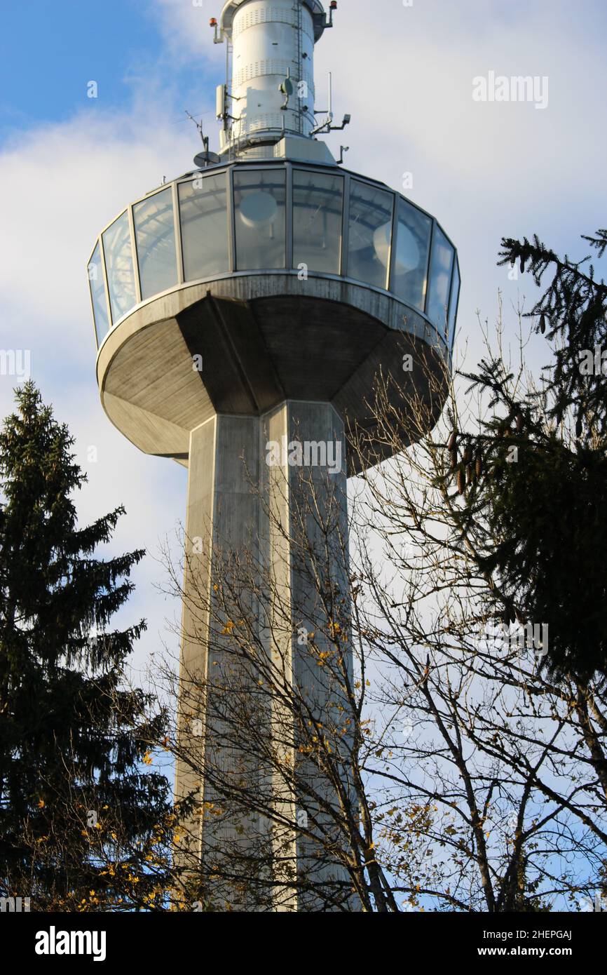 Uetliberg TV Tower (Zurich, Switzerland) Stock Photo