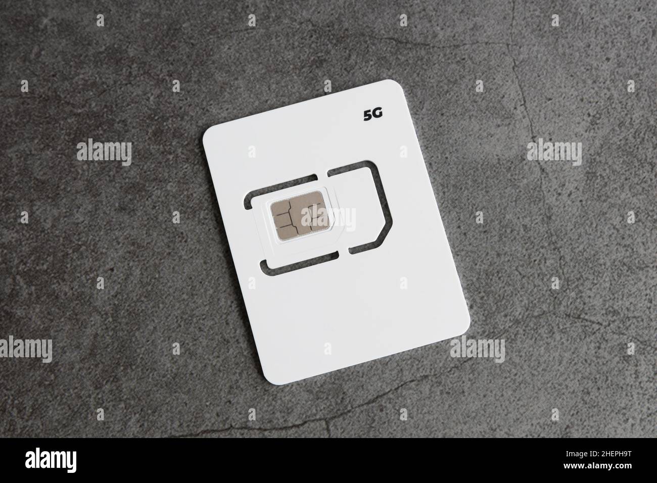 5G sim mobile phone card Stock Photo Alamy