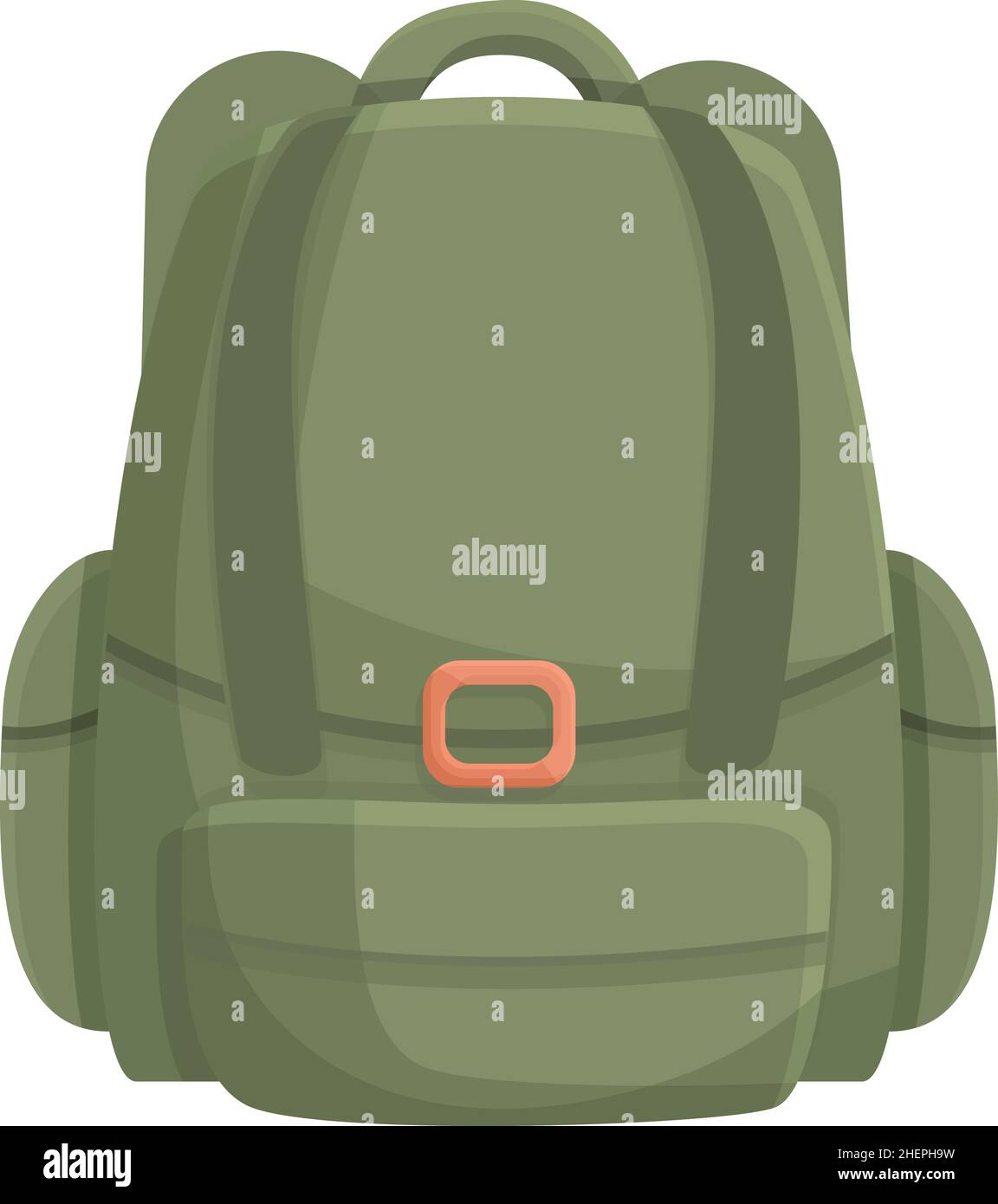 Ice fishing backpack icon cartoon vector. Winter fish. Fisherman ...