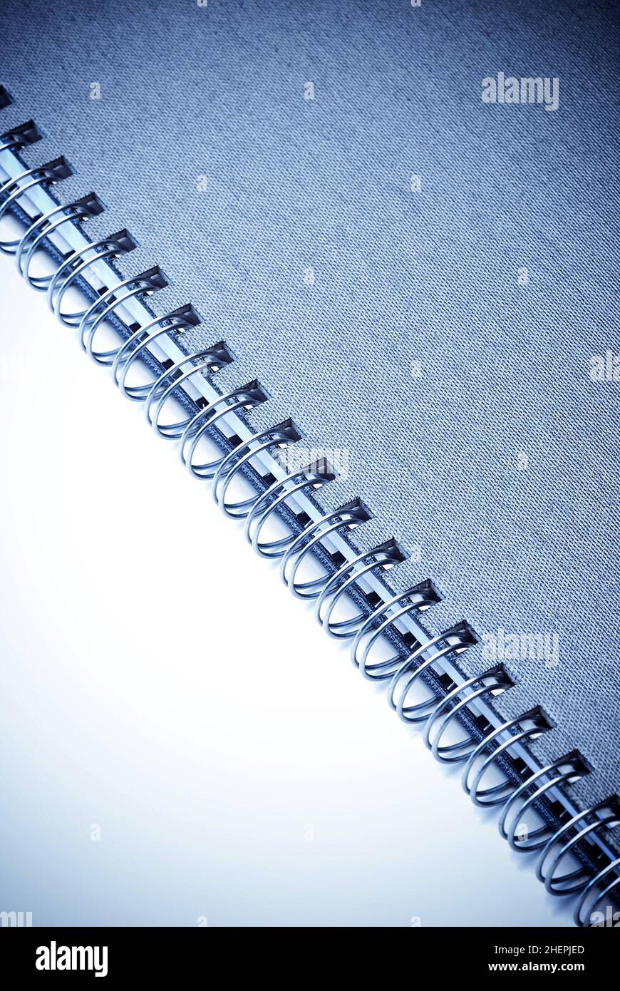 note-book with spiral binding, detail Stock Photo