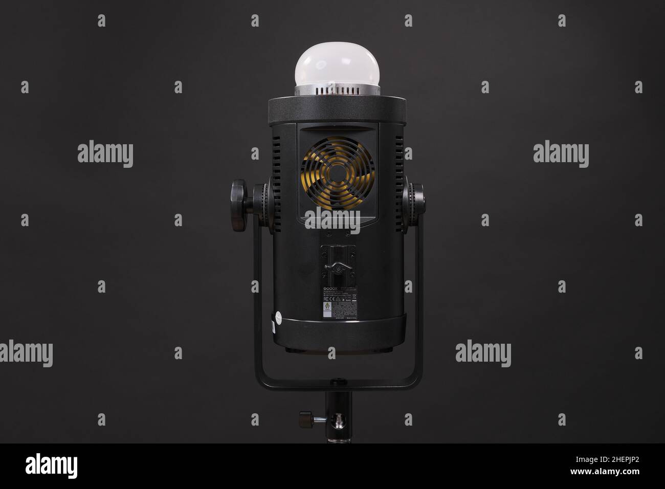 godox sl 150 video light path on black background Stock Photo