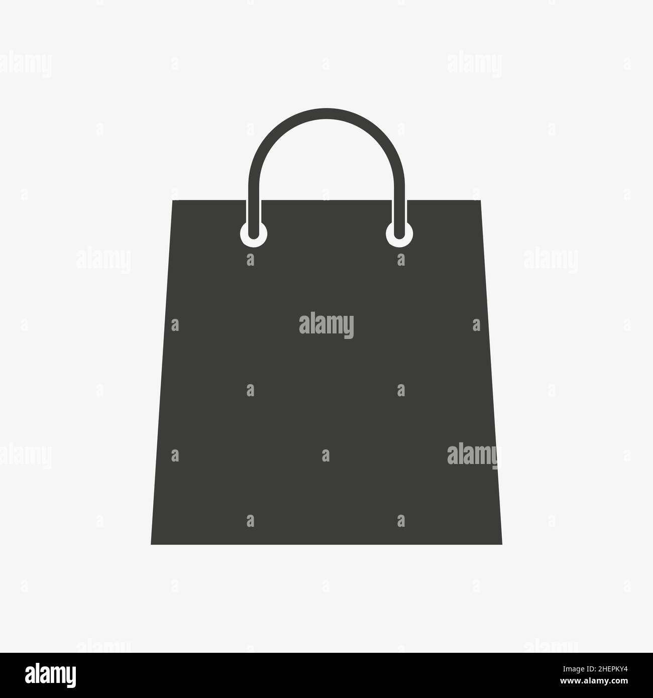 Shopping bag vector icon on white background Stock Vector Image & Art ...