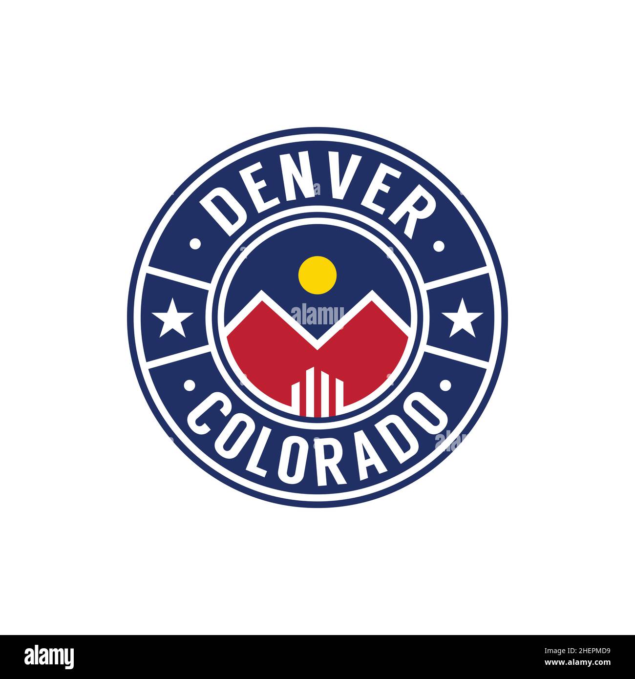 Denver logo. Denver Colorado design template. Vector and illustration ...