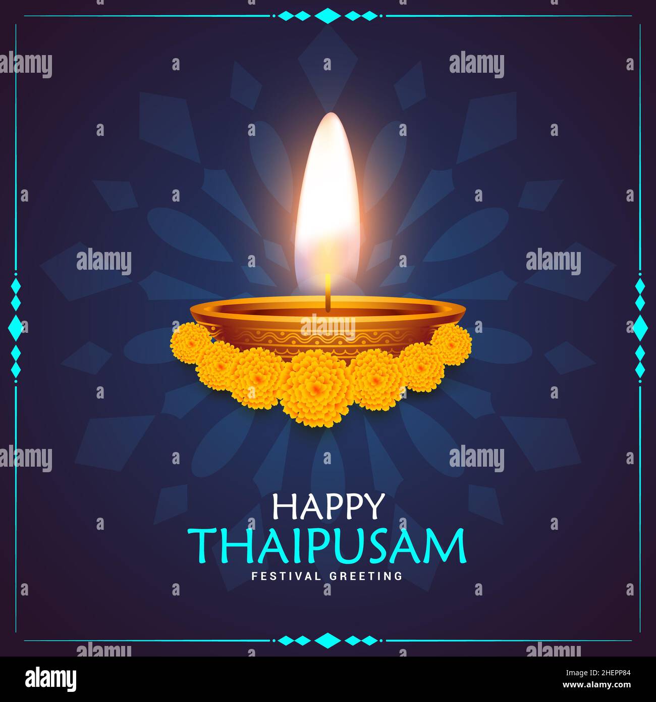 Happy Thaipusam card New Design 2022 Stock Photo