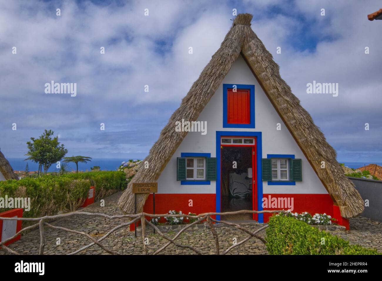 nice traditional house in madeira island portugal  Stock Photo
