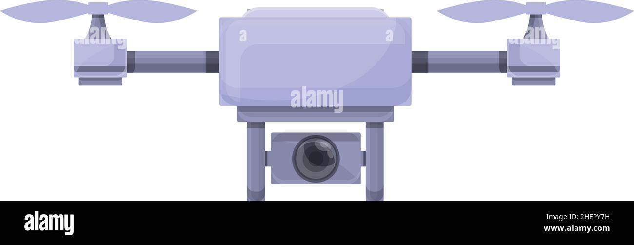 Spy drone icon cartoon vector. Aerial control. Video air Stock Vector ...