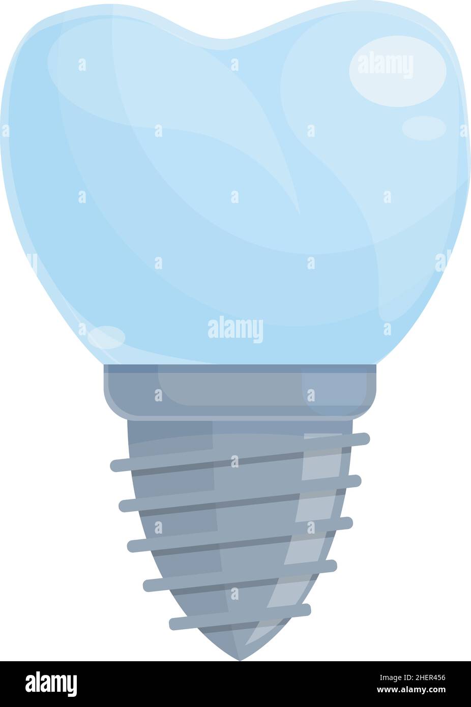 Model tooth implant icon cartoon vector. Dent care. Dentist crown Stock ...