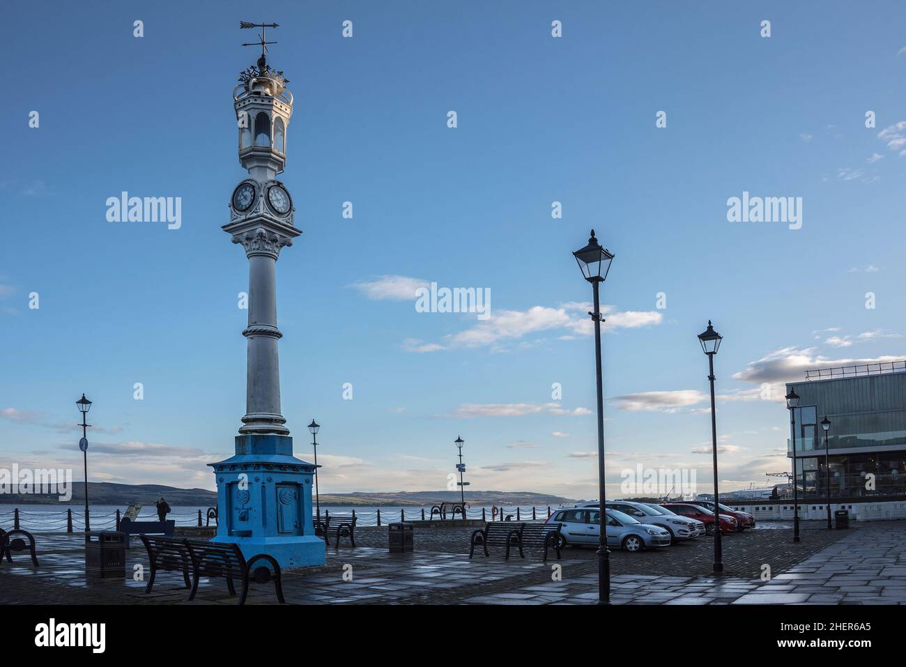 The Beacon Clock Tower, Greenock, Scotland Stock Photo Alamy