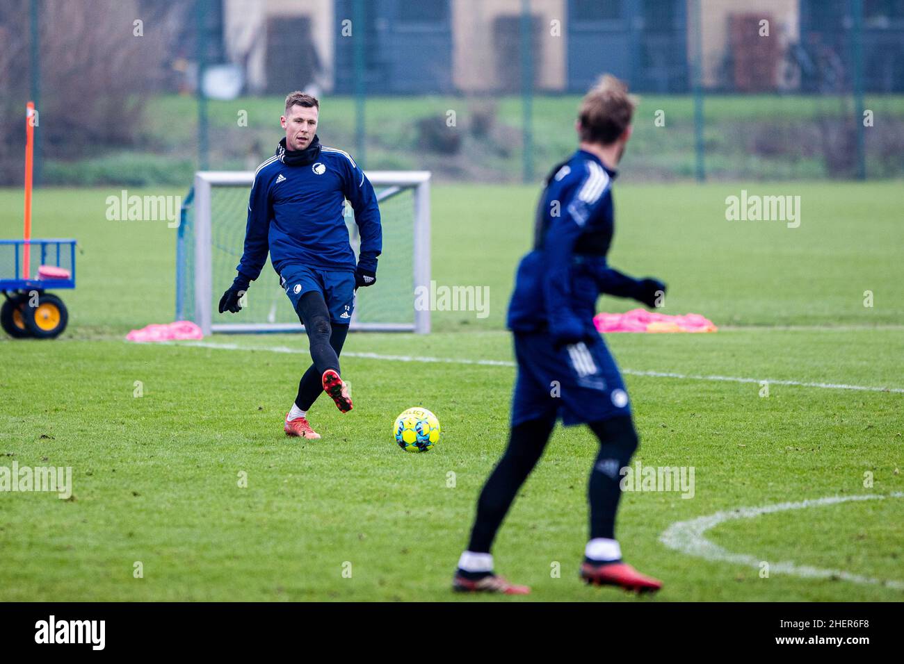 Copenhagen, Denmark. 11th Jan, 2022. Lukas Lerager of FC Copenhagen seen during a training session at the FC Copenhagen training facility in Frederiksberg. (Photo Credit: Gonzales Photo/Alamy Live News Stock Photo