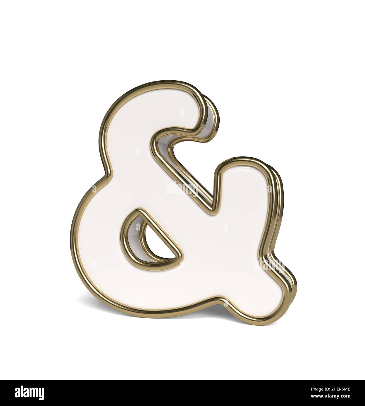 Ampersand symbol on a white background. 3D illustration Stock Photo Alamy