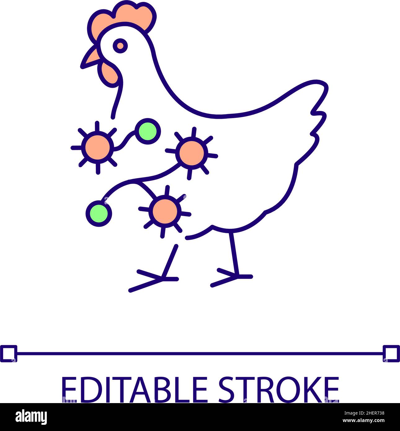 Poultry pathogen Stock Vector Images Alamy