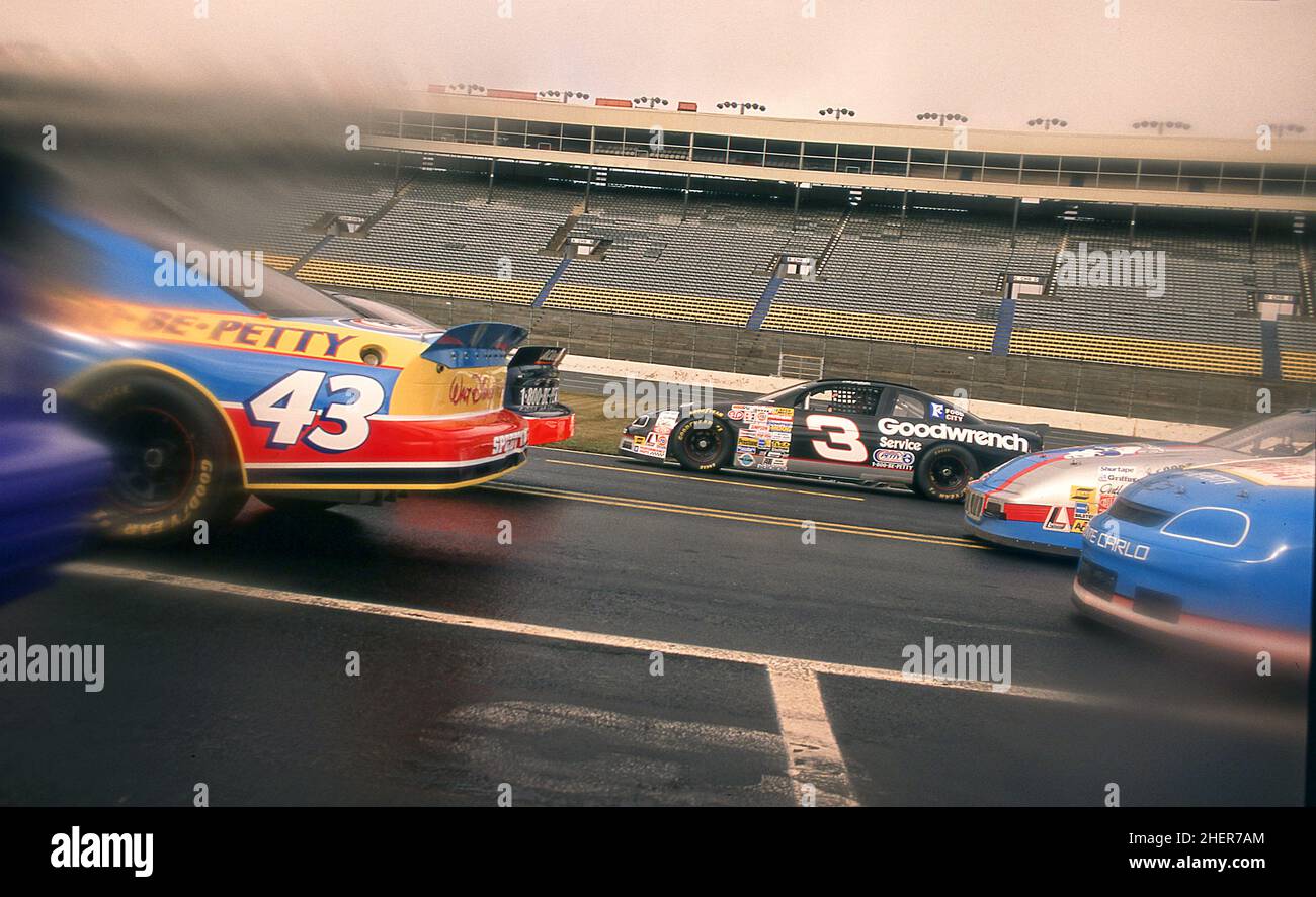 NASCA  Richard Petty driving experience at Harrisburg Speedway,in North Carolina USA Stock Photo