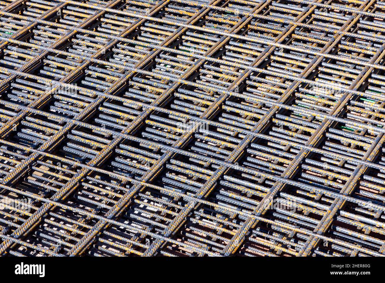 detail of iron rod at a construction site Stock Photo Alamy