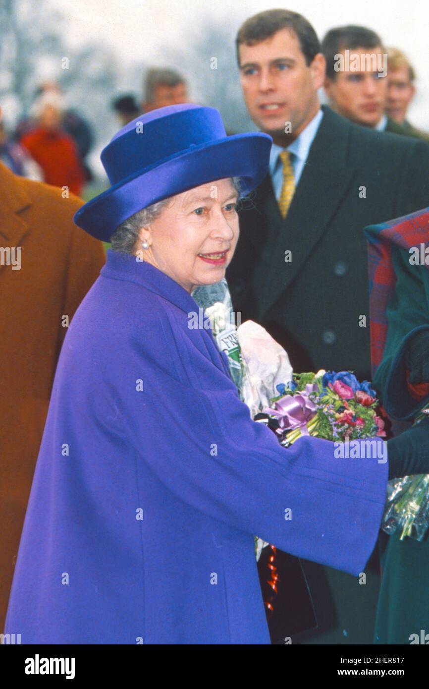 Queen at sandringham hires stock photography and images Alamy