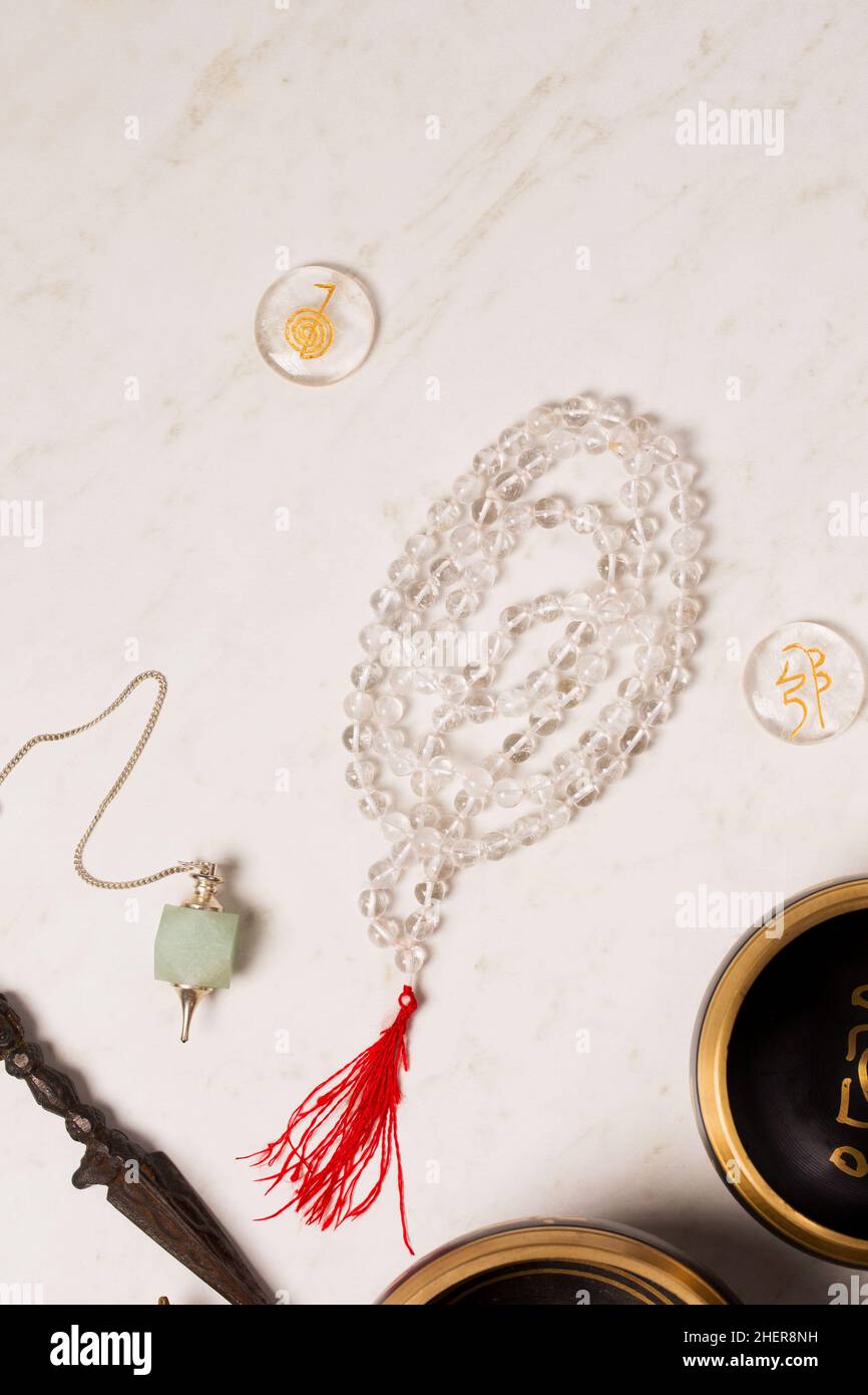 Pendulum, singing bowls and other healing tools for healing in Reiki ...