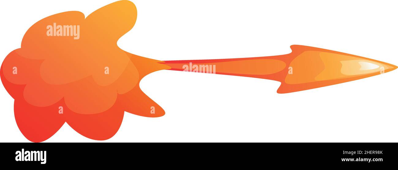 Firearm flash icon cartoon vector. Shot effect. Gun fire Stock Vector