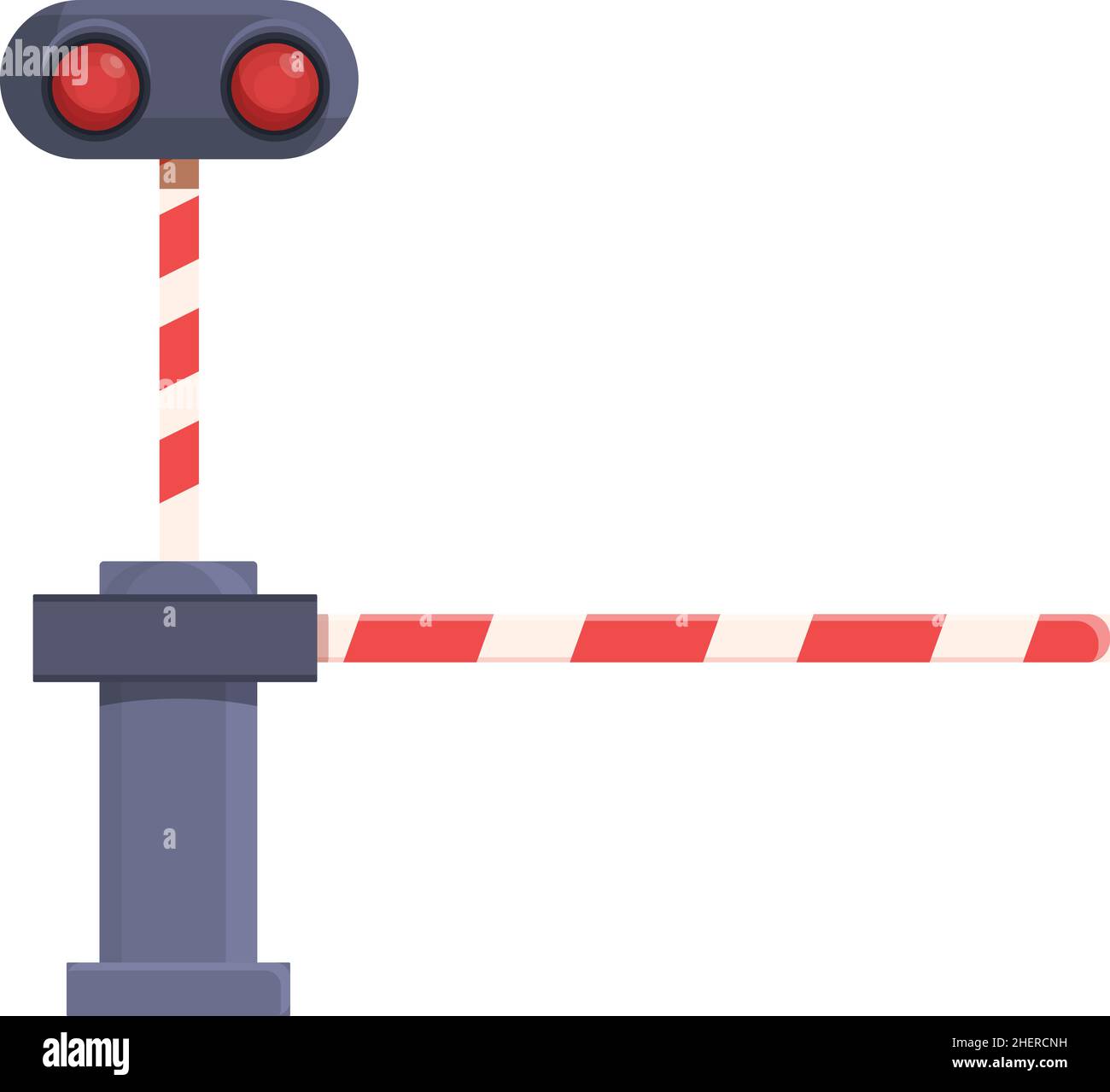 Railway crossing gate Cut Out Stock Images & Pictures - Alamy